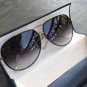 AUTHENTIC Dita Condor Sunglasses - Black and Gold